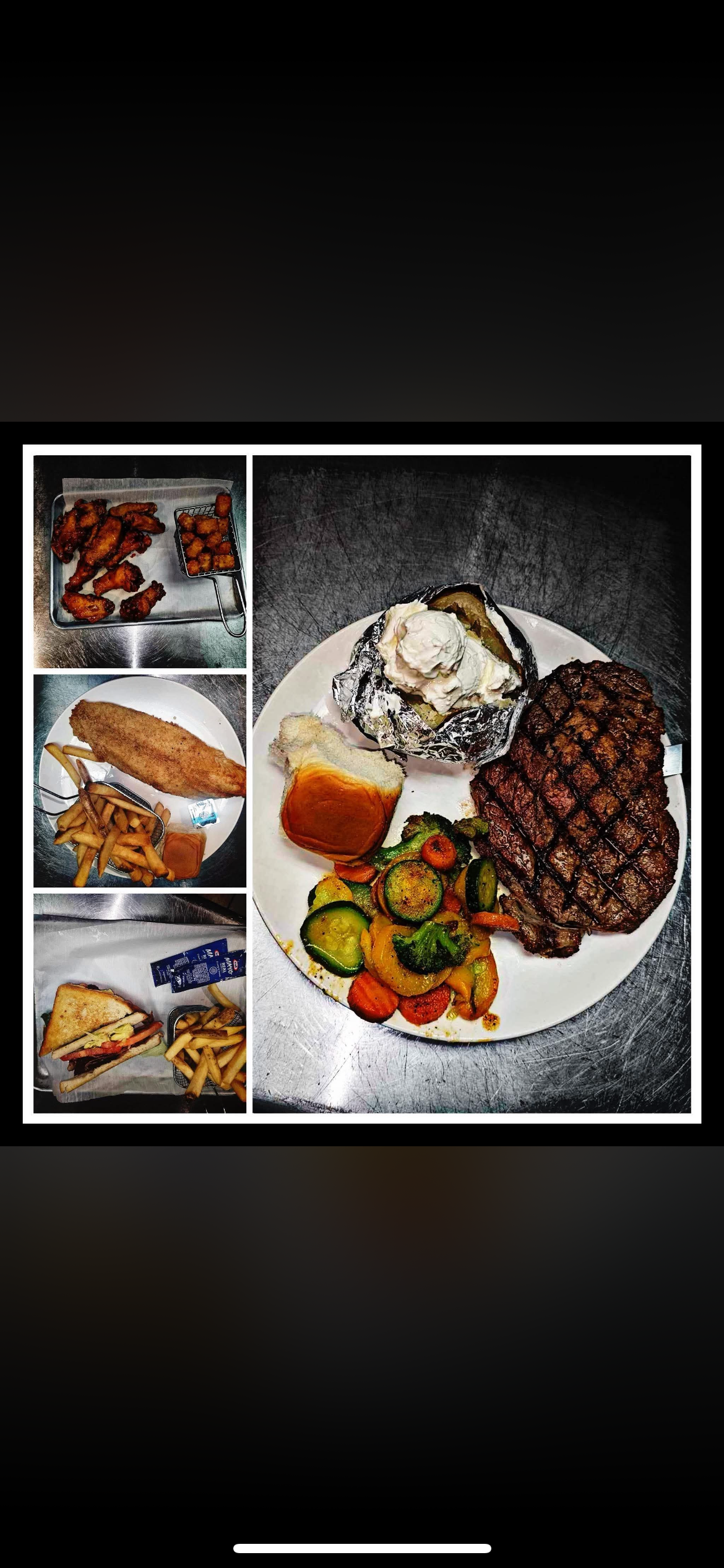 Food from The Vault kitchen